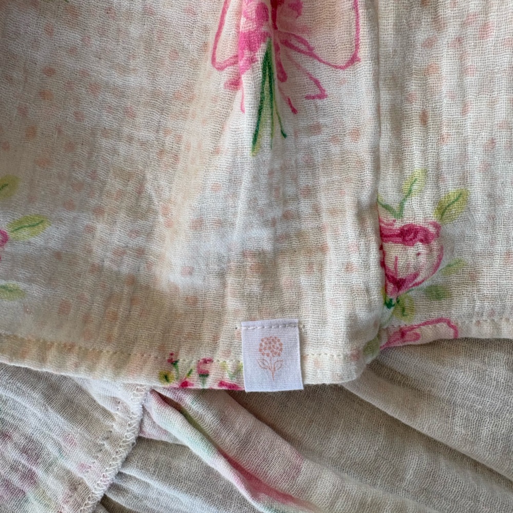 Sweet Honey Girls Floral Tie-Shoulder Tiered Sundress - Pink on Cream Size 3T - Picture 4 of 7